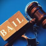 Word,Bail,Composed,Of,Wooden,Cubes,With,Gavel,On,A